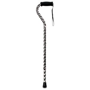 Offset Cane McKesson Aluminum 30 to 39 Inch Height Pink Floral