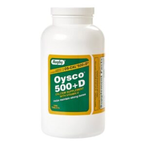 Joint Health Supplement Rugby Oysco Calcium / Vitamin D 500 mg – 200 IU Strength Tablet 1,000 per Bottle