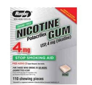 Stop Smoking Aid Rugby 4 mg Strength Gum