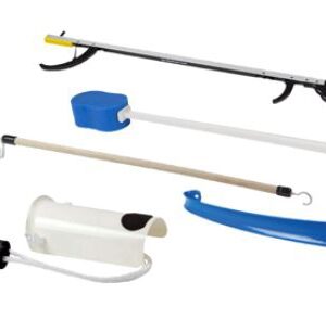 ADL Hip / Knee Equipment Kit FabLife Reacher – 26 Inch Length / Shoehorn – 18 Inch Length / Dressing Stick – 24 Inch Length
