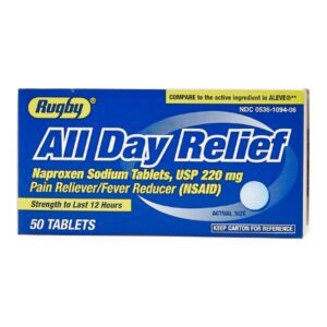 Naproxen Sodium 220 mg Tablet 50 Tablets