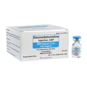 Dexmedetomidine HCl, Preservative Free / 0.9% Sodium Chloride 100 mcg / mL Injection 2 mL