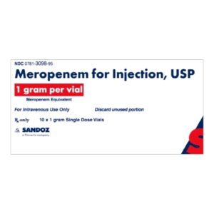 Meropenem 1 Gram Intravenous Injection