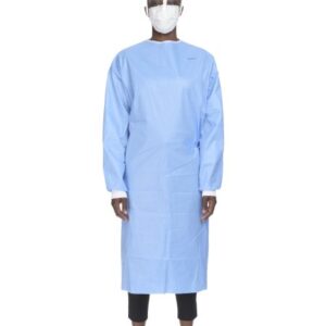 Non-Reinforced Surgical Gown with Towel McKesson 3X-Large Blue Sterile AAMI Level 3 Disposable