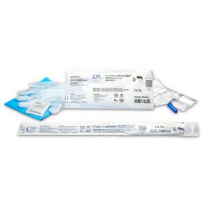 Intermittent Catheter Tray Hydrophilic Cure Catheter Male / Straight Tip w/ Insert 14 Fr. Hydrophilic Coated PVC