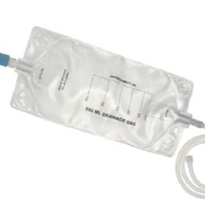 Drainage Bag 80 cm Tubing 600 mL Sterile Anti-Reflux Barrier