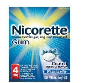 Stop Smoking Aid Nicorette 4 mg Strength Gum