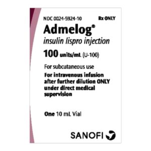 Admelog Insulin Lispro 100 U / mL Injection 10 mL
