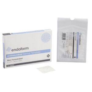 Silver Collagen Dressing with ECM Endoform Antimicrobial 2 X 2 Inch Square Sterile