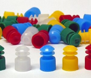Globe Scientific Tube Closure Polyethylene Flanged Plug Cap Black 12 mm For 12 mm Tubes NonSterile