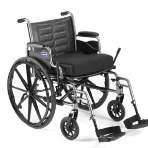 Wheelchair Tracer IV Dual Axle Desk Length Arm Elevating Legrest Midnight Blue Upholstery 22 Inch Seat Width Adult 350 lbs. Weight Capacity