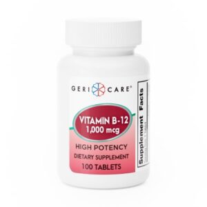 Vitamin Supplement Geri-Care Vitamin B12 1,000 mcg Strength Tablet 100 per Bottle