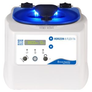 Fixed Angle Centrifuge HORIZON Flex 6 Tubes Fixed Angle Rotor 3,900 RPM Max Speed, 1,850xG Max RCF