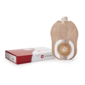 Urostomy Pouch CeraPlus One-Piece System 9 Inch Length Soft Convex, Pre-Cut 1 Inch Stoma Drainable