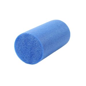 CanDo Round Therapy Foam Roller Blue Polyethylene Foam 6 X 12 Inch