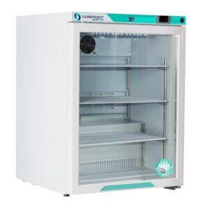 Undercounter Refrigerator Corepoint Scientific Laboratory Use 5.2 cu.ft. 1 Swing Glass Door Cycle Defrost