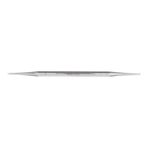 Excavator Curette McKesson Argent 5-1/2 Inch Length Double-ended Solid Octagon Handle 1.5 mm Tip / 2 mm Tip Straight Fenestrated Round Cup Tip