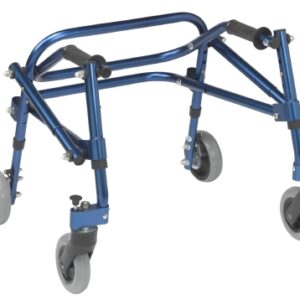 Posterior Walker with Wheels and Seat Adjustable Height Nimbo Aluminum Frame 190 lbs. Weight Capacity 28 to 36 Inch Height