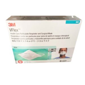 Particulate Respirator / Surgical Mask 3M VFlex Medical N95 ASTM F1862 Elastic Strap One Size Fits Most