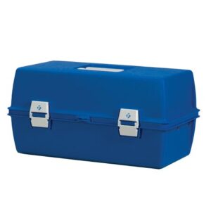 Medical Supply Box Blue Plastic 8-3/4 X 10-1/4 X 17-3/8 Inch