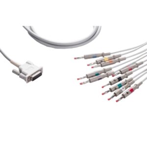 ECG Cable 4MM BANANA CONNF/EDAN 12CHANNEL EKG D/S For Edan SE-3 series, SE-601 series, SE-12 series