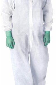 Coverall Large White Disposable NonSterile