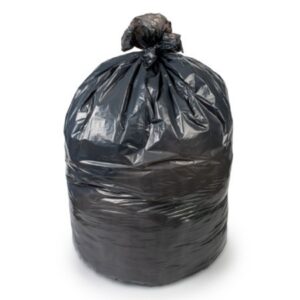 Trash Bag Colonial Bag 15 gal. Black LLDPE 0.35 mil 24 X 32 Inch X-Seal Bottom Coreless Roll