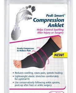 Compression Sleeve Pedi-Smart Size 3 Black Ankle