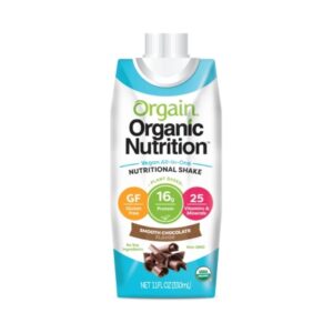 Oral Supplement Organic Nutrition Vegan Smooth Chocolate Flavor Liquid 11 oz. Carton