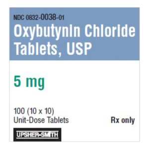 Oxybutynin Chloride 5 mg Tablet 100 Tablets