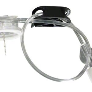 Huber Needle Infusion Set Surecan Safety II 20 Gauge 3/5 Inch 8 Inch Tubing Needleless Y-Site Injection Port