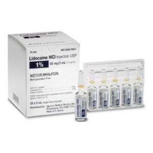 Lidocaine HCl, Preservative Free 1%, 10 mg / mL Injection 5 mL