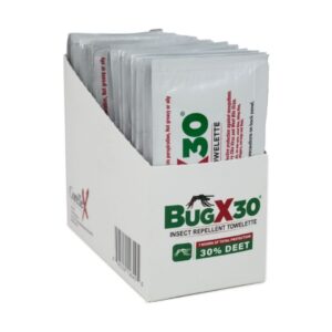 Insect Repellent DEET BugX 30 Towelette Individual Packet