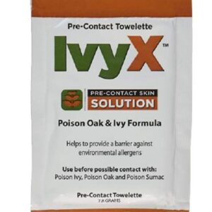 Itch Relief IvyX Pre-Contact Towelette 25 per Box Individual Packet