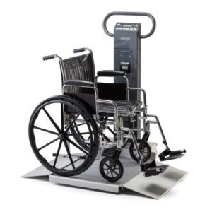 Wheelchair Scale Scale-Tronix Digital Display 1000 lbs. / 454 kg Capacity Battery Operated