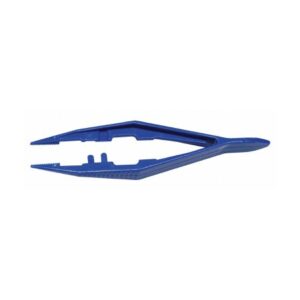 Tweezers Medique 4-1/2 Inch Length Floor / Office Grade Plastic NonSterile Thumb Handle Straight Serrated Tips