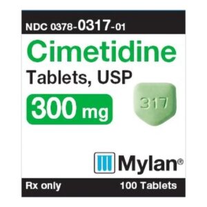 Cimetidine 300 mg Tablet 100 Tablets