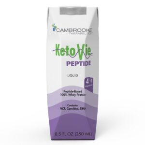 Oral Supplement KetoVie Peptide 4:1 Unflavored Liquid 8.5 oz. Carton