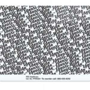 Pre-Printed Label Identi-Hide Auxiliary Label White Paper Identi-Hide Black Privacy Label 3 X 4 Inch