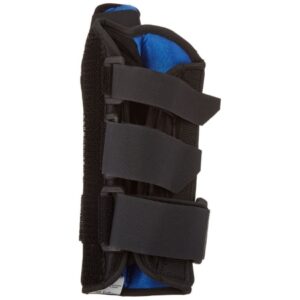 Wrist Brace with Thumb Spica Rolyan Aluminum / Spandex / Nylon Right Hand Black Medium