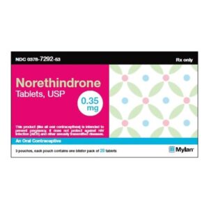 Norethindrone 0.35 mg Tablet 84 Tablets