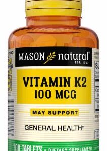 Vitamin Supplement Mason Natural Menaquinone-4 100 mcg Strength Tablet 100 per Bottle