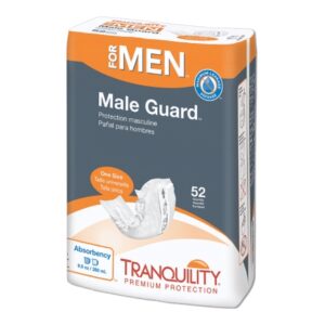 Bladder Control Pad Tranquility Male Guard 5-1/4 X 12-1/4 Inch Length Heavy Absorbency Super Absorbent Core One Size Fits Most