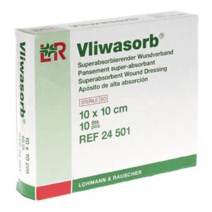 Super Absorbent Dressing Vliwasorb 4 X 4 Inch Square