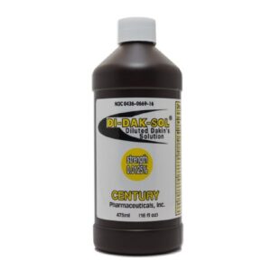 Wound Cleanser Di-Dak-Sol Diluted Dakin’s Solution 16 oz. Twist Cap Bottle NonSterile Antimicrobial