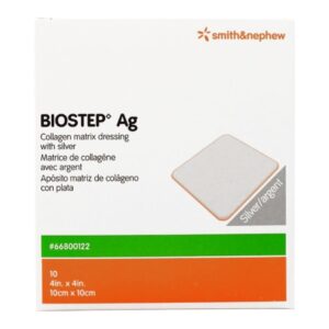 Silver Collagen Dressing Biostep Ag 4 X 4 Inch Square Sterile