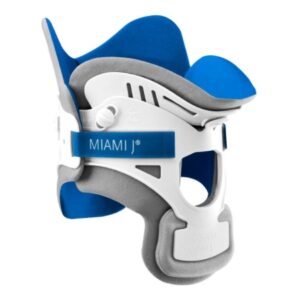 Rigid Cervical Collar Miami J Preformed Adult Bariatric Two-Piece / Trachea Opening