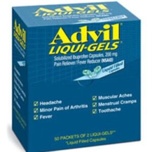 Pain Relief Advil Liqui-Gels 200 mg Strength Ibuprofen Gelcap 100 Per Box