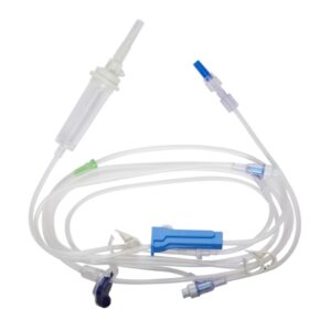 IV Pump Set Volumat MC Agilia Pump 2 Ports 20 Drops / mL Drip Rate Without Filter 112 Inch Tubing Solution