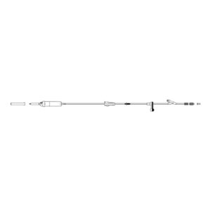 IV Pump Set Volumat MC Agilia Pump 1 Port 20 Drops / mL Drip Rate Without Filter 112 Inch Tubing Solution